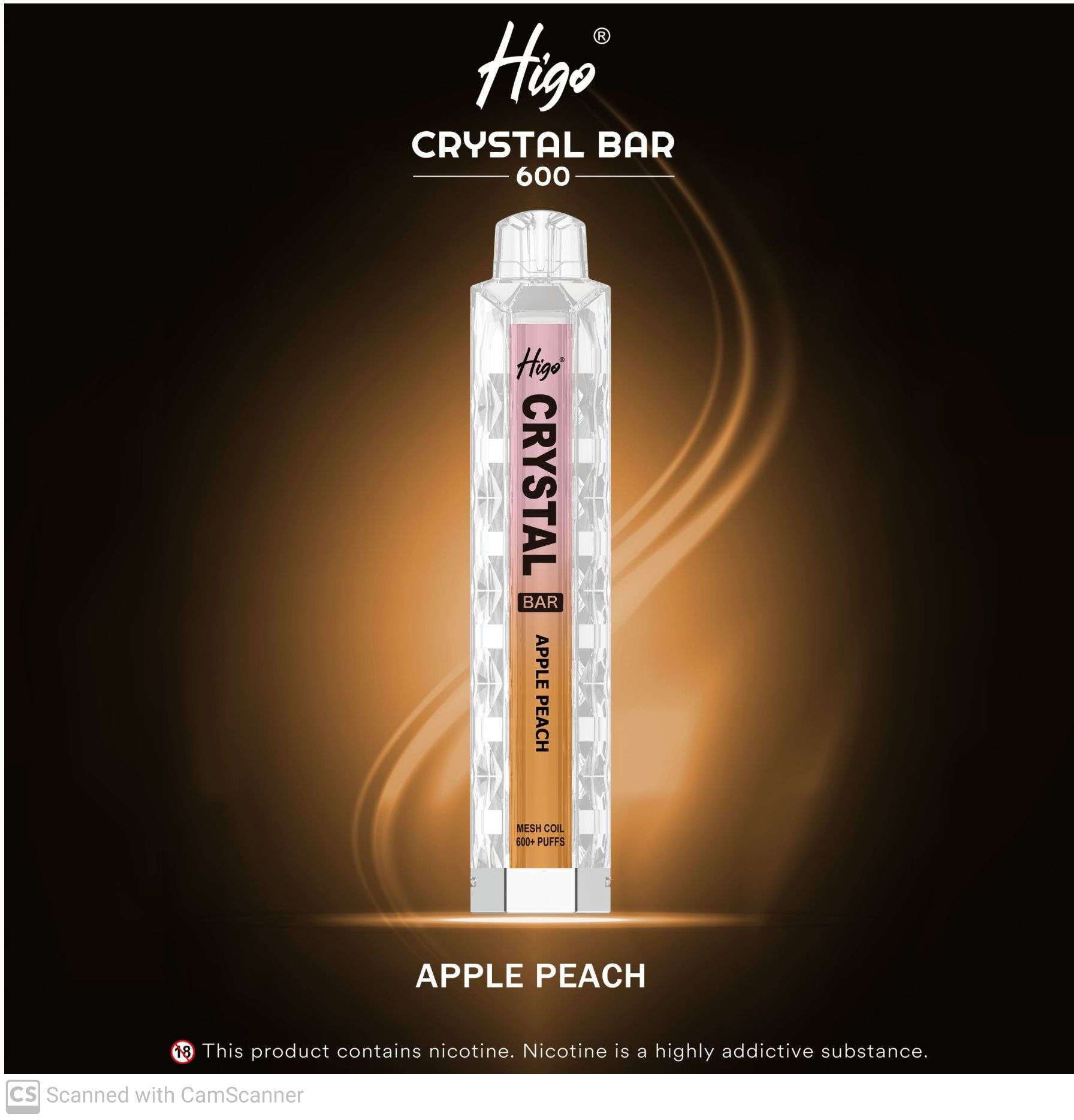 HIGO CRYSTAL 600 - APPLE PEACH UNITY PACK HIGO CRYSTAL 600 - APPLE PEACH UNITY PACK