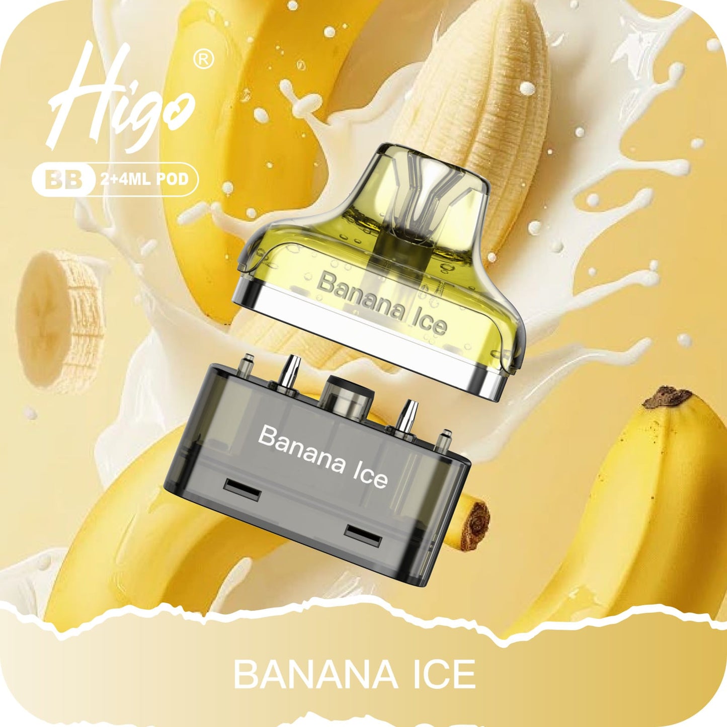 Higo BB 4000 Puffs Pod Kit - Banana Ice