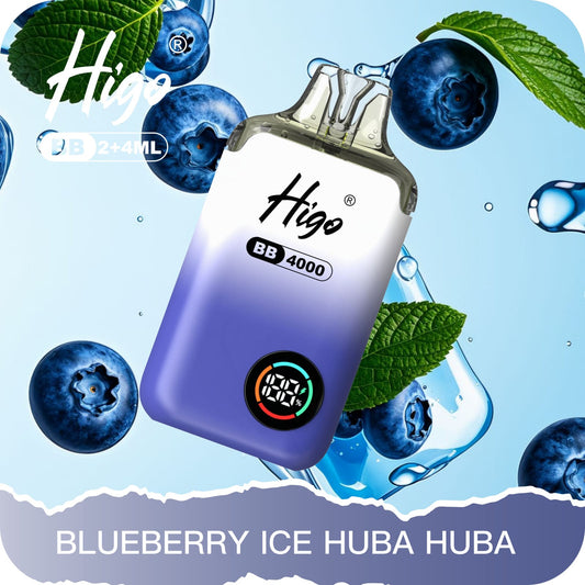Higo BB 4000 Puffs Pod Kit - Blueberry ice Huba Huba