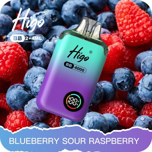 Higo BB 4000 Puffs Pod Kit - Blueberry Sour Raspberry
