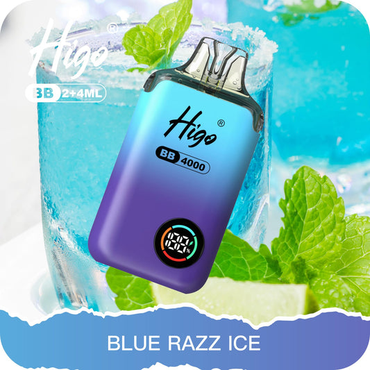 Higo BB 4000 Puffs Pod Kit - Blue Razz Ice