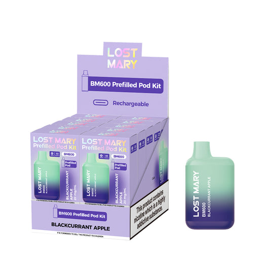 Lostmary BM600 vape kit - Blackcurrant Apple