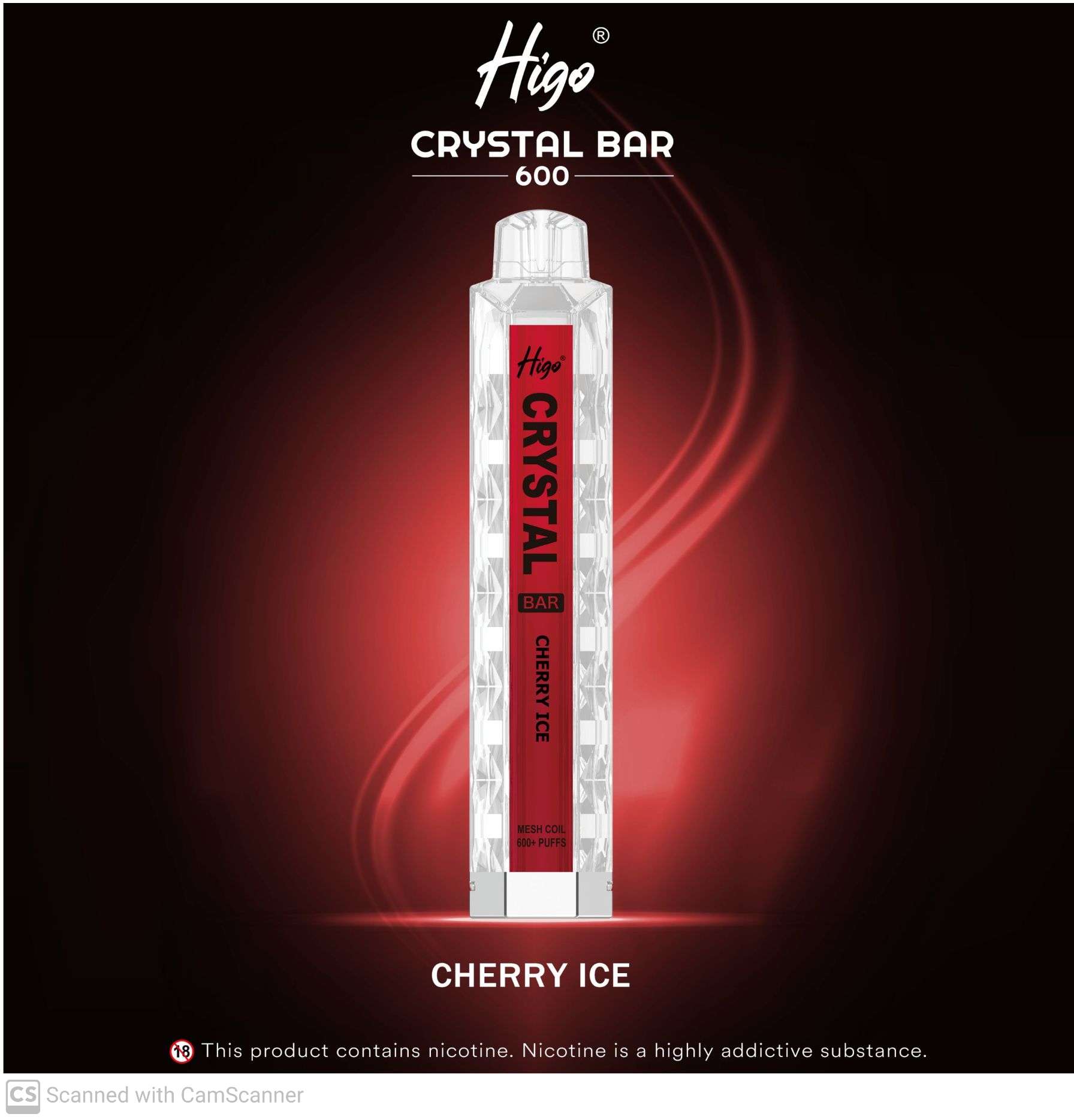 HIGO CRYSTAL 600 - CHERRY ICE – UNITY PACK