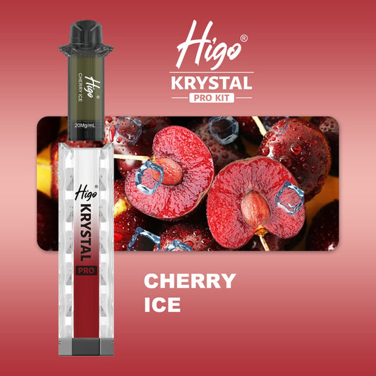 Higo Krystal pro kit 600 puffs - Cherry Ice