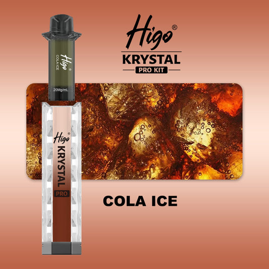 Higo Krystal pro kit 600 puffs - Cola Ice