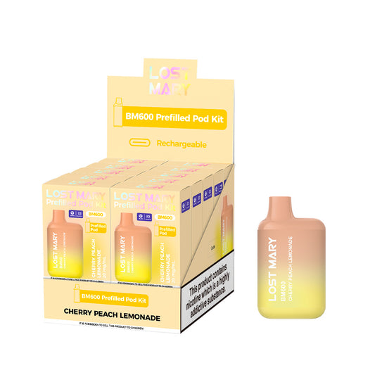 Lostmary BM600 vape kit - Cherry Peach Lemonade