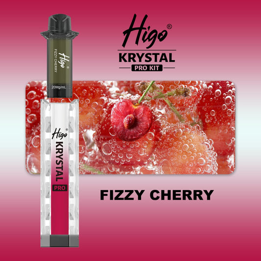 Higo Krystal pro kit 600 puffs - Fizzy Cherry