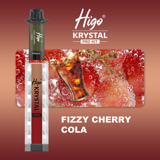 Higo Krystal pro kit 600 puffs - Fizzy Cherry Cola