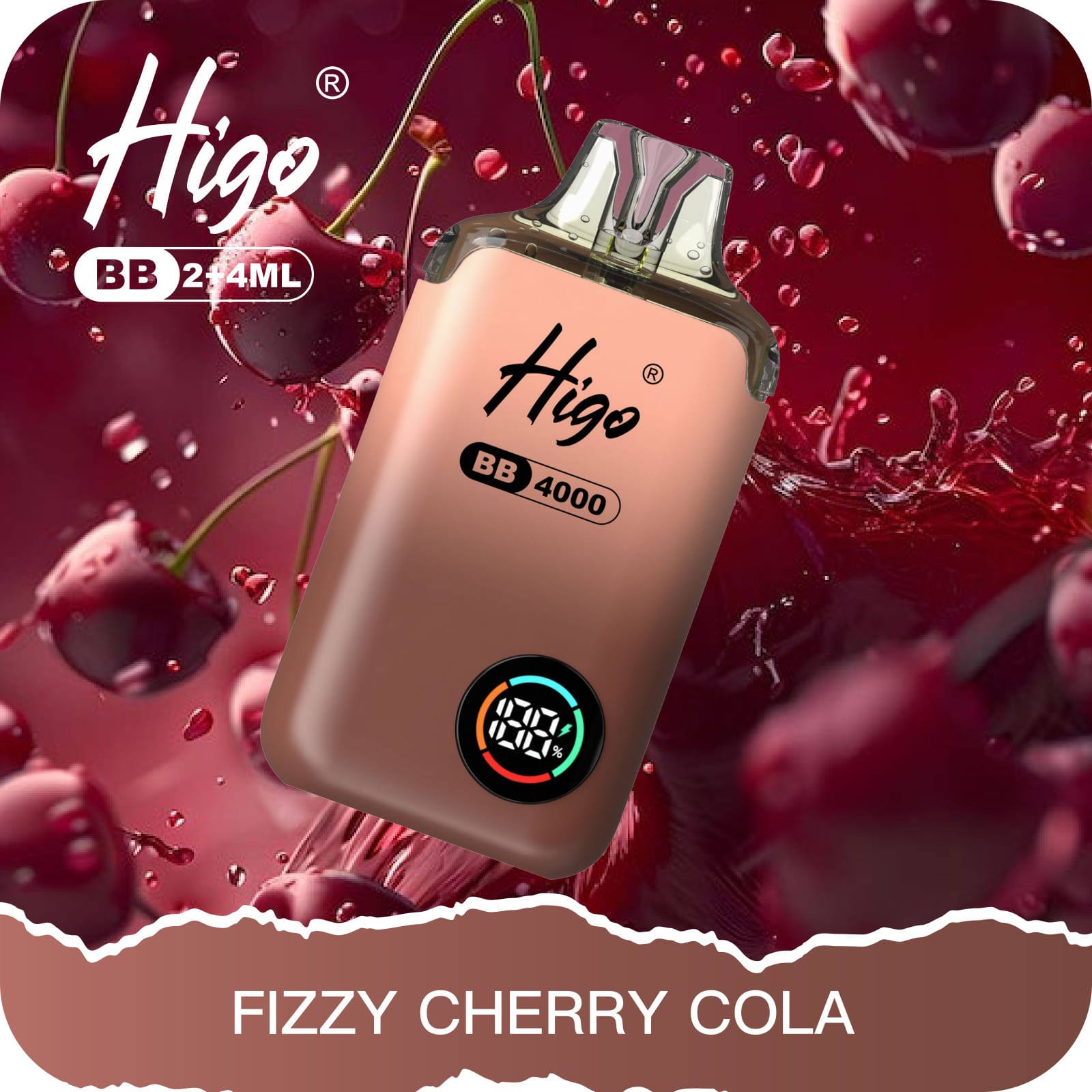 Higo BB 4000 Puffs Pod Kit - Fizzy Cherry Cola UNITY PACK Higo BB 4000 Puffs Pod Kit - Fizzy Cherry Cola UNITY PACK