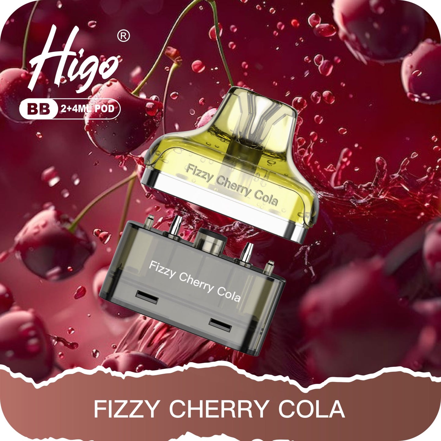 Higo BB 4000 Puffs Pod Kit - Fizzy Cherry Cola