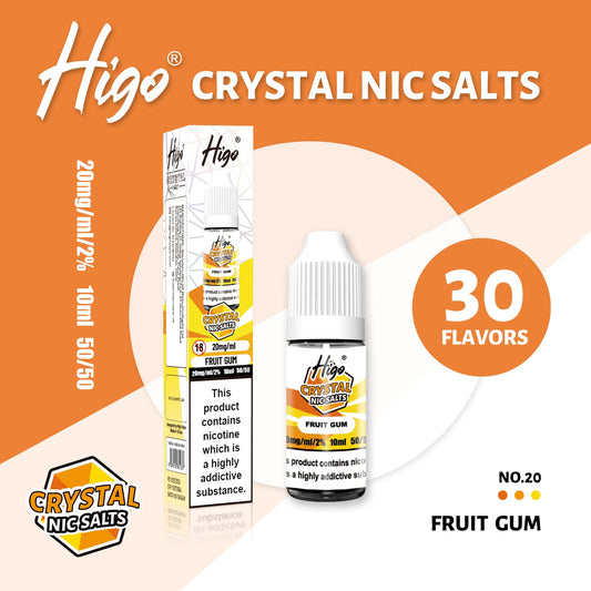 Higo Crystal 10ml Nic Salt - Fruit Gum