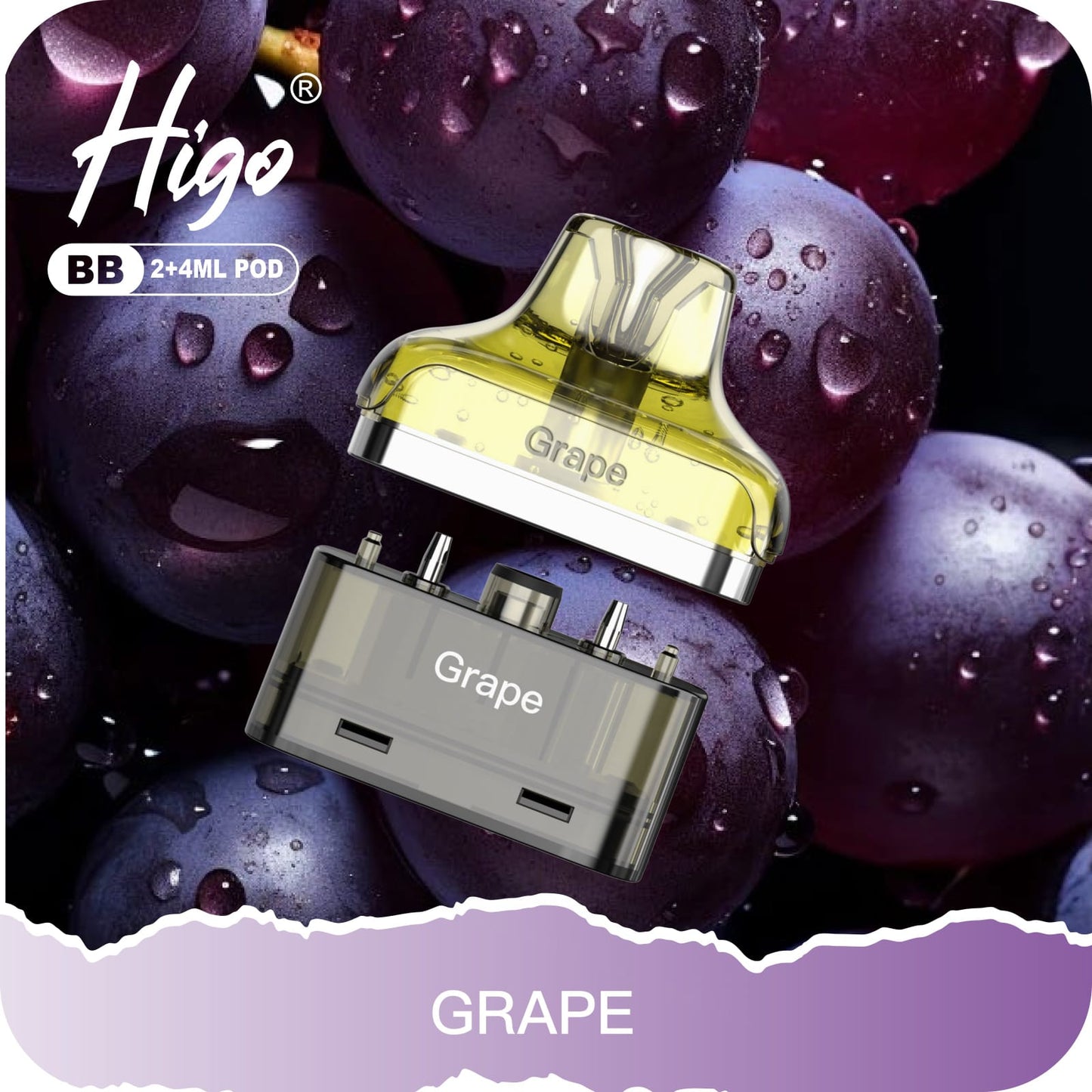 Higo BB 4000 Puffs Pod Kit - Grape