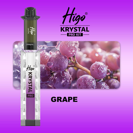 Higo Krystal pro kit 600 puffs - Grape