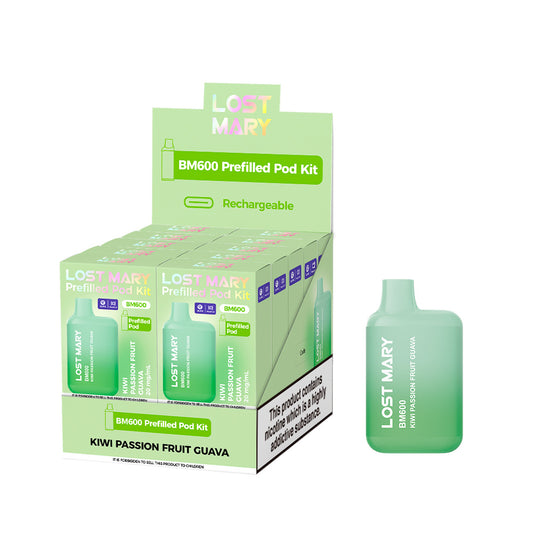 Lostmary BM600 vape kit - Kiwi Passion fruit Guava