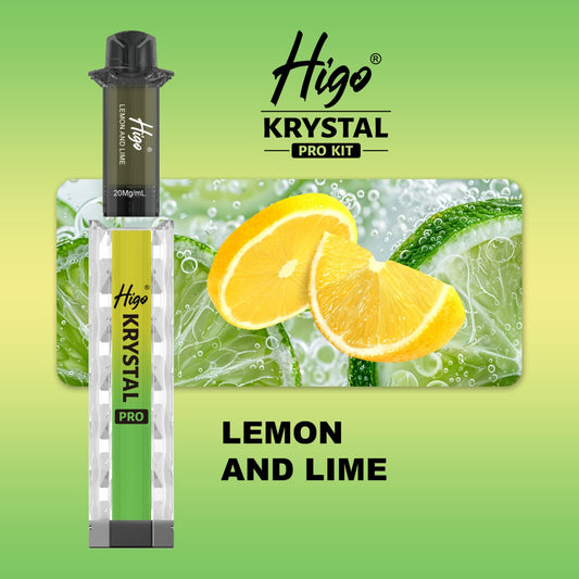 Higo Krystal pro kit 600 puffs - Lemon and Lime