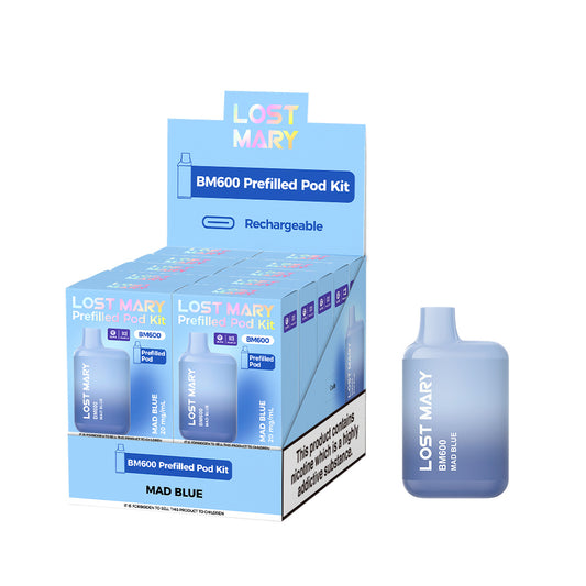 Lostmary BM600 vape kit - Mad Blue