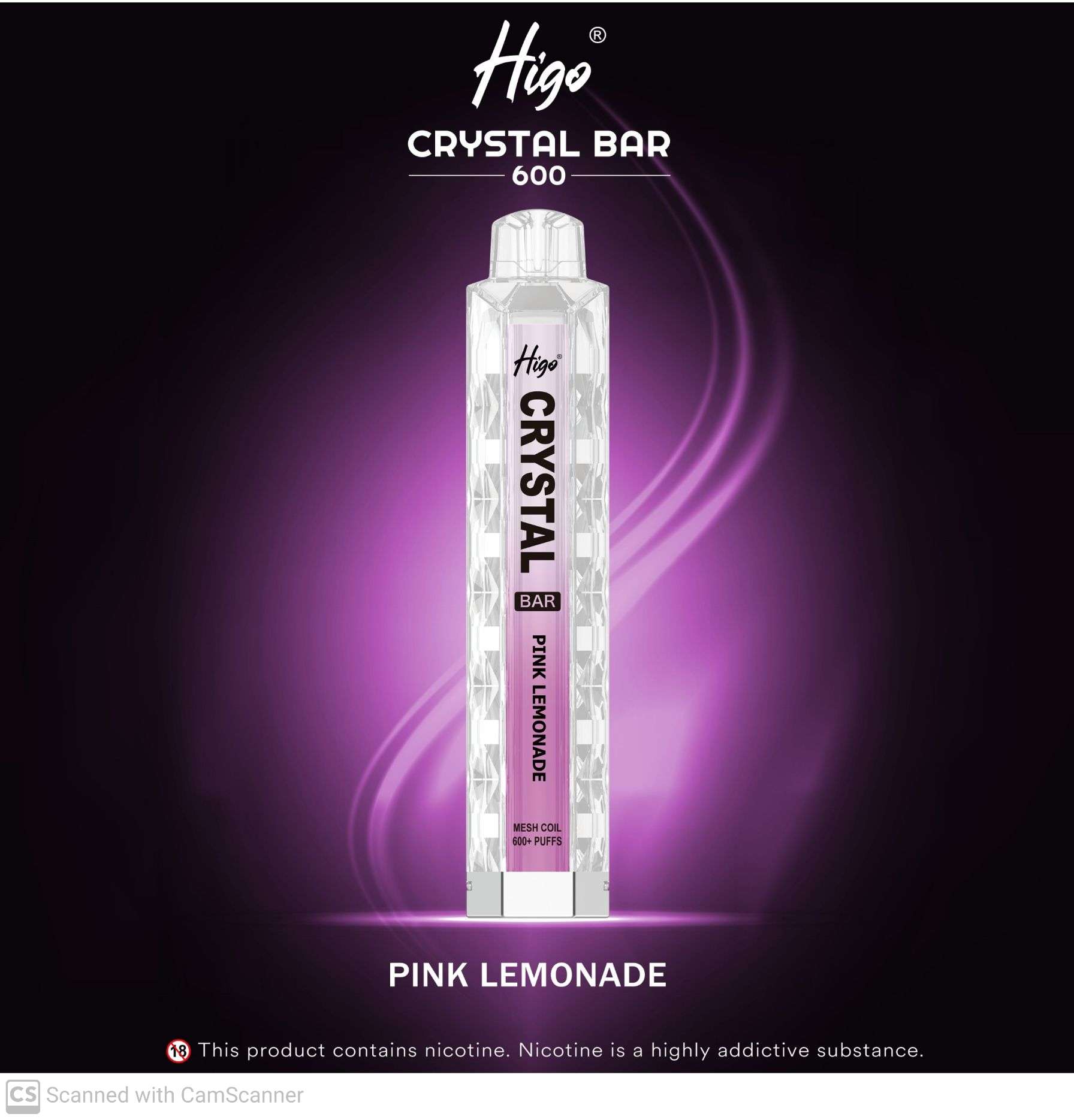 HIGO CRYSTAL 600 - PINK LEMONADE UNITY PACK HIGO CRYSTAL 600 - PINK LEMONADE UNITY PACK