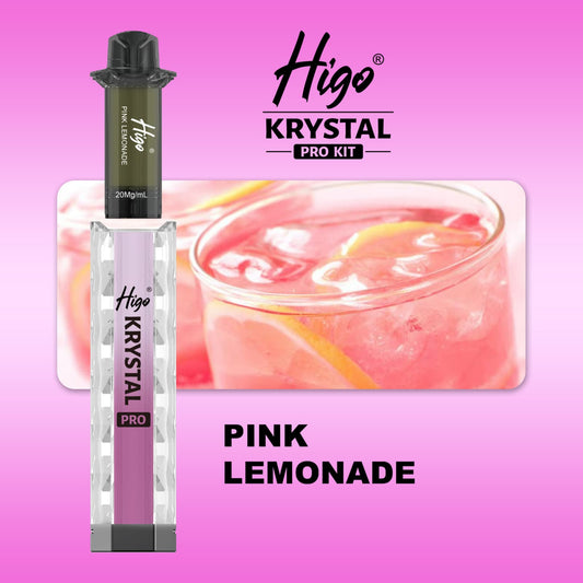 Higo Krystal pro kit 600 puffs - Pink Lemonade