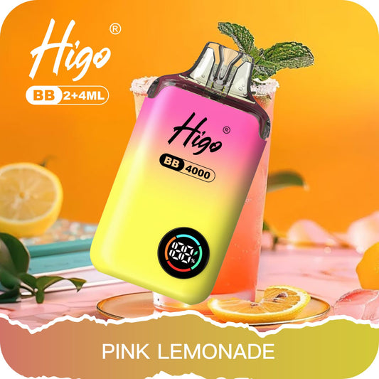 Higo BB 4000 Puffs Pod Kit - Pink Lemonade