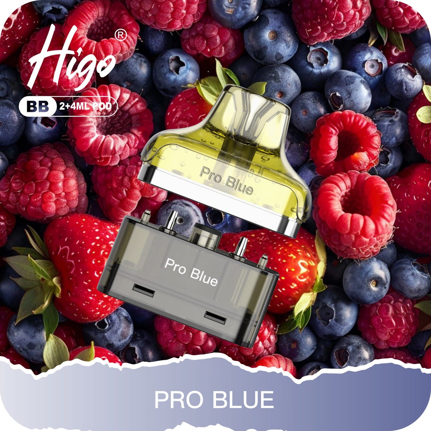 Higo BB 4000 Puffs Pod Kit - Pro Blue