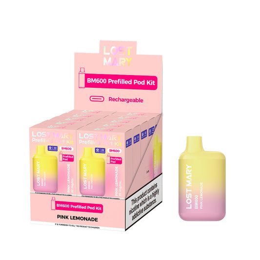 Lostmary BM600 vape kit - Pink Lemonade
