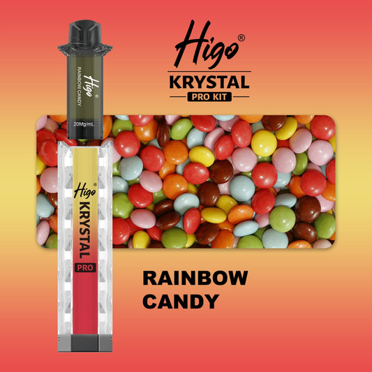 Higo Krystal pro kit 600 puffs - Rainbow Candy