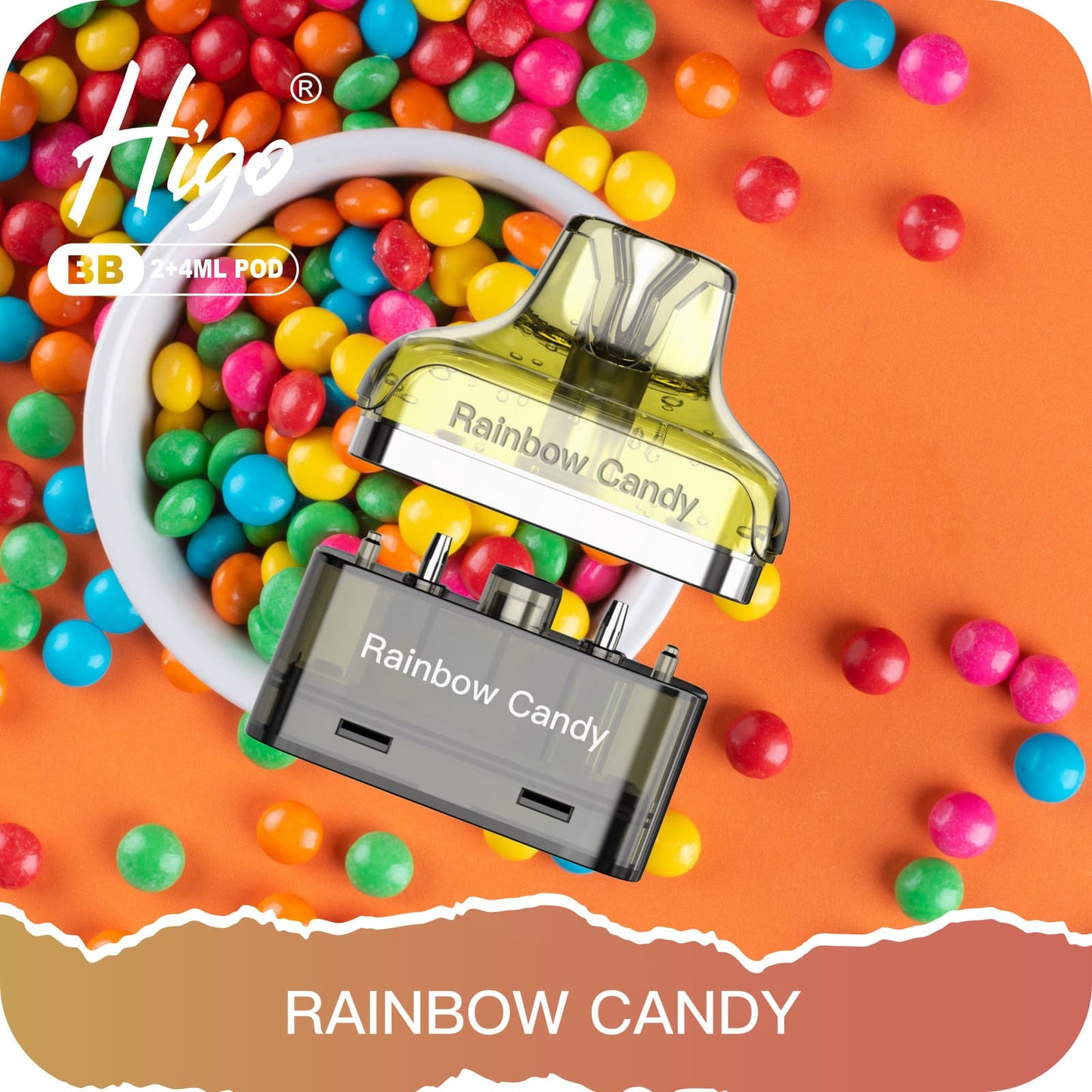 Higo BB 4000 Puffs Pod Kit - Rainbow Candy