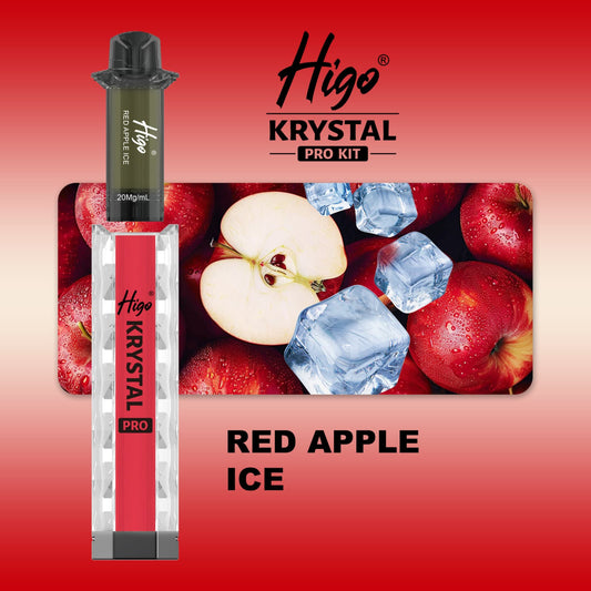 Higo Krystal pro kit 600 puffs - Red Apple Ice