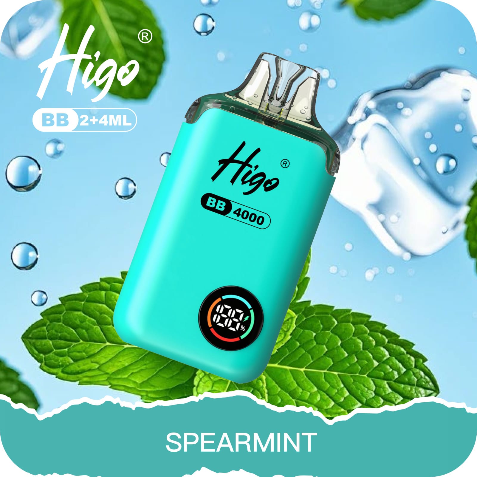 spearmint hyde vape Higo BB 4000 Puffs Pod Kit