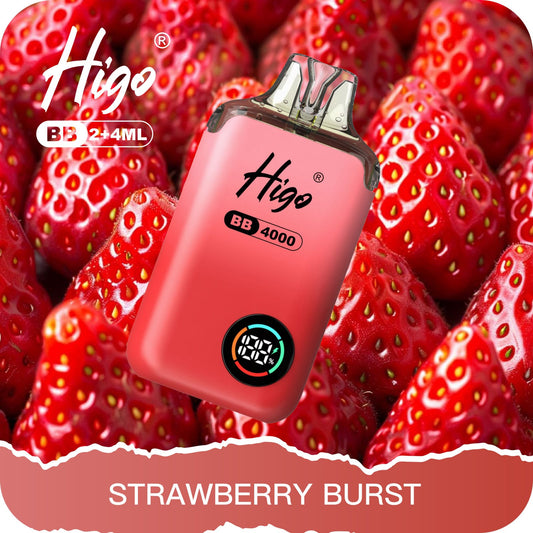 Higo BB 4000 Puffs Pod Kit - Strawberry Burst