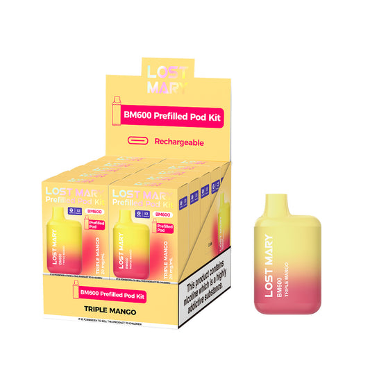 Lostmary BM600 vape kit - Triple Mango