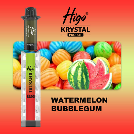 Higo Krystal pro kit 600 puffs - Watermelon Bubblegum