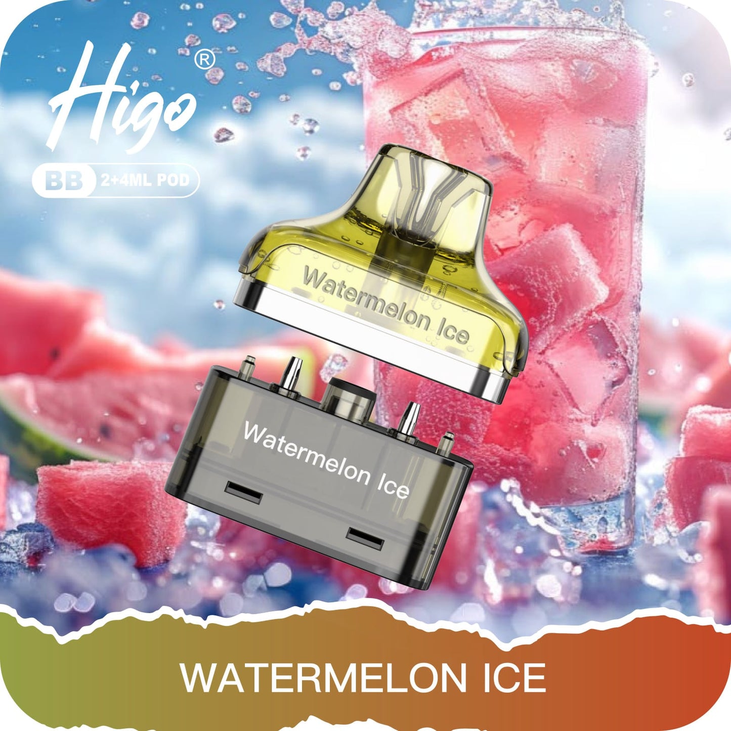 Higo BB 4000 Puffs Pod Kit - Watermelon ice