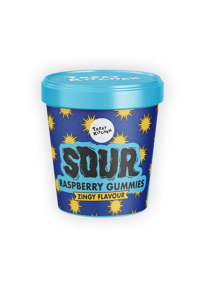 Treat Kitchen Raspberry Gummies Sour Tub
