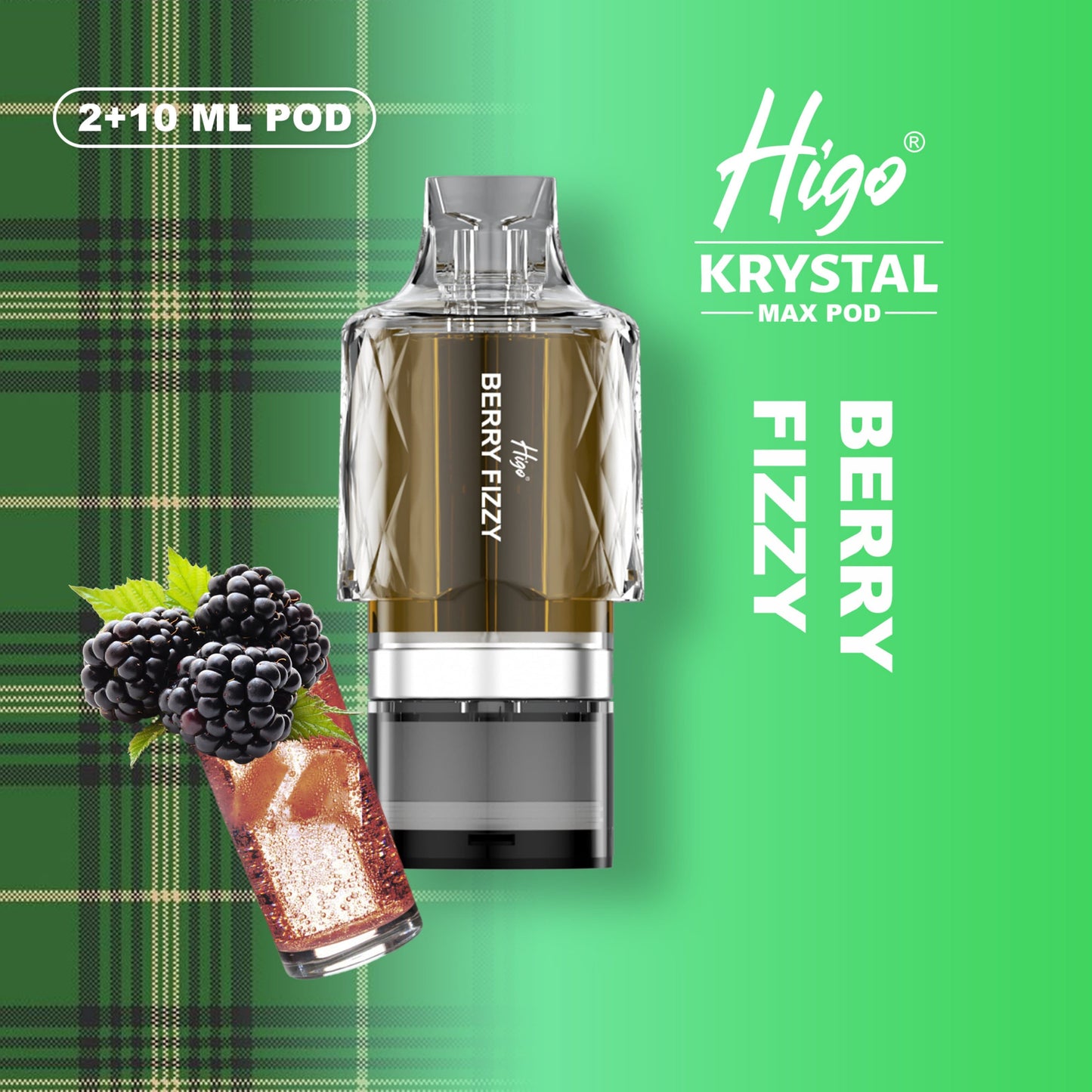 Higo Krystal Max 7500 Prefilled Pod Kit - Berry Fizzy