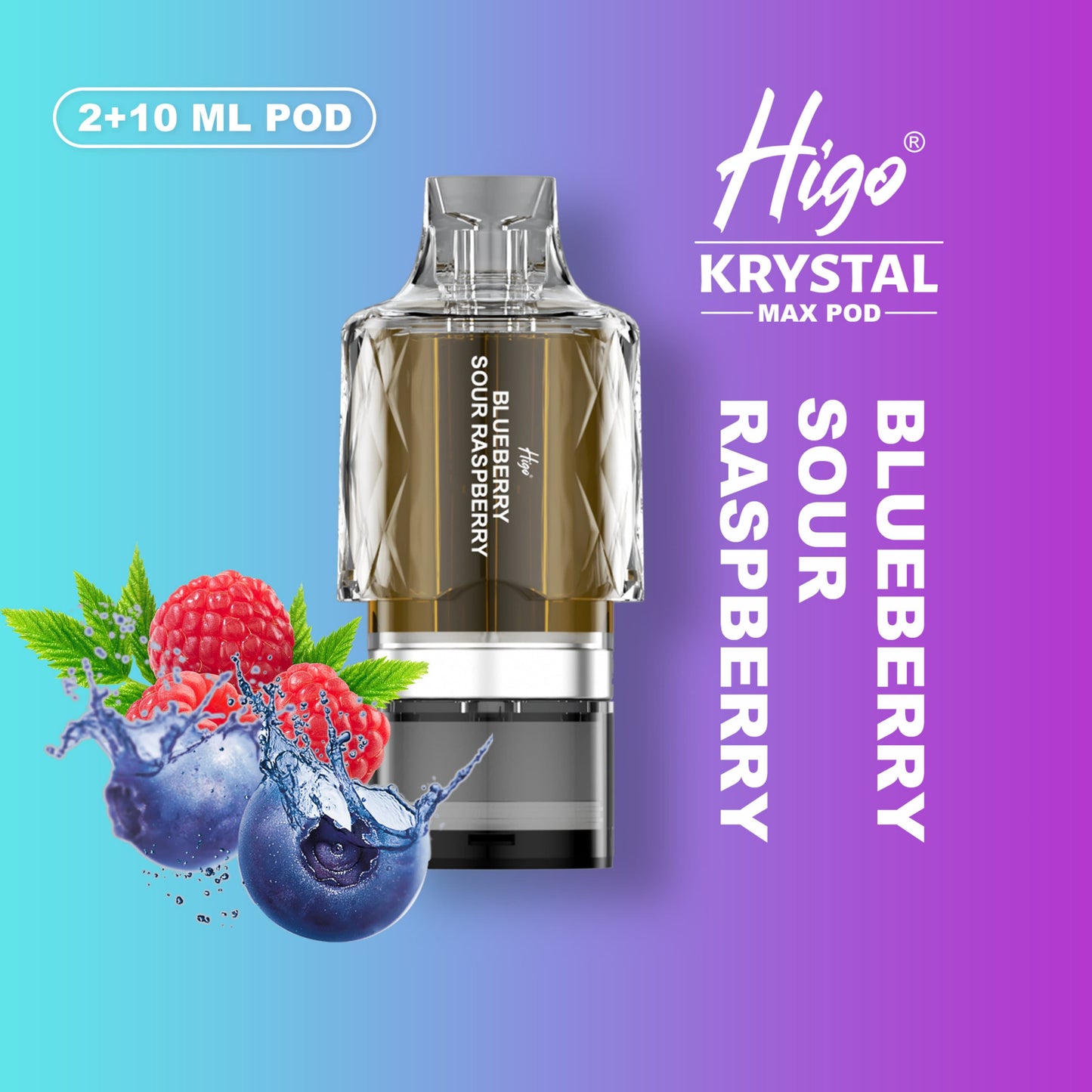 Higo Krystal Max 7500 Prefilled Pod Kit - Blueberry Sour Raspberry