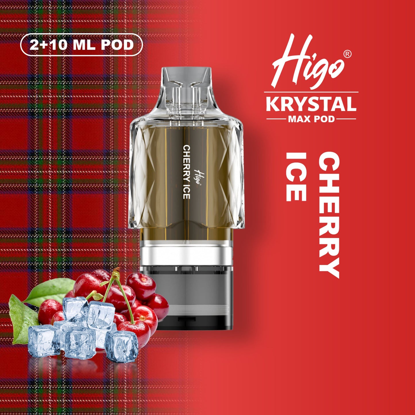 Higo Krystal Max 7500 Prefilled Pod Kit - Cherry Ice