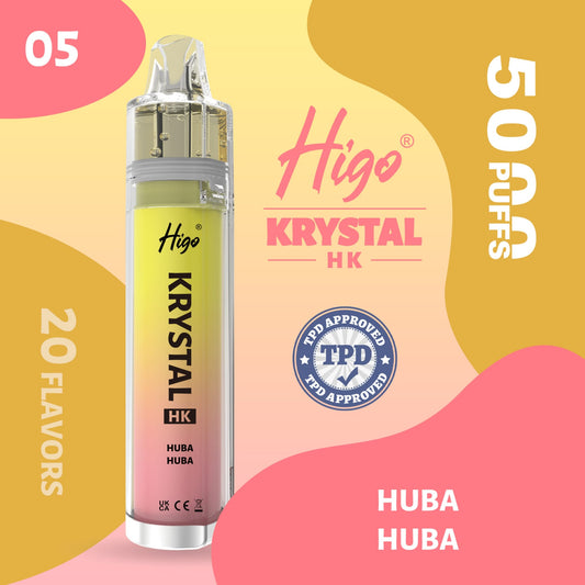 Higo Krystal HK 5000 puffs Rechargeable Vape - Huba Huba