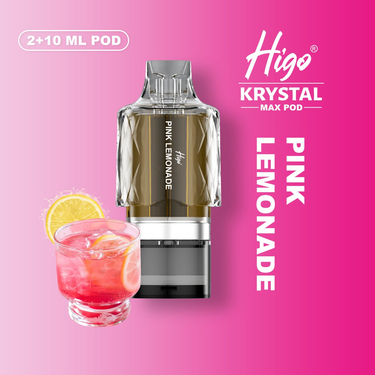 Higo Krystal Max 7500 Prefilled Pod Kit - Pink Lemonade