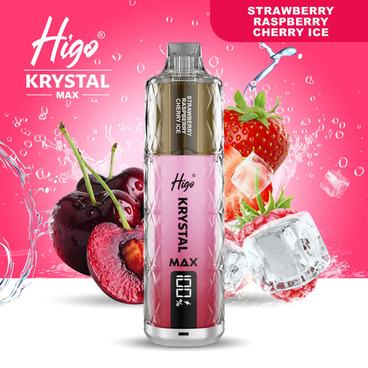 Higo Krystal Max 7500 Prefilled Pod Kit - Strawberry Raspberry Cherry Ice