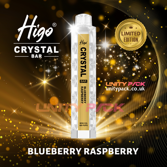 HIGO CRYSTAL 600 - BLUEBERRY RASPBERRY – UNITY PACK