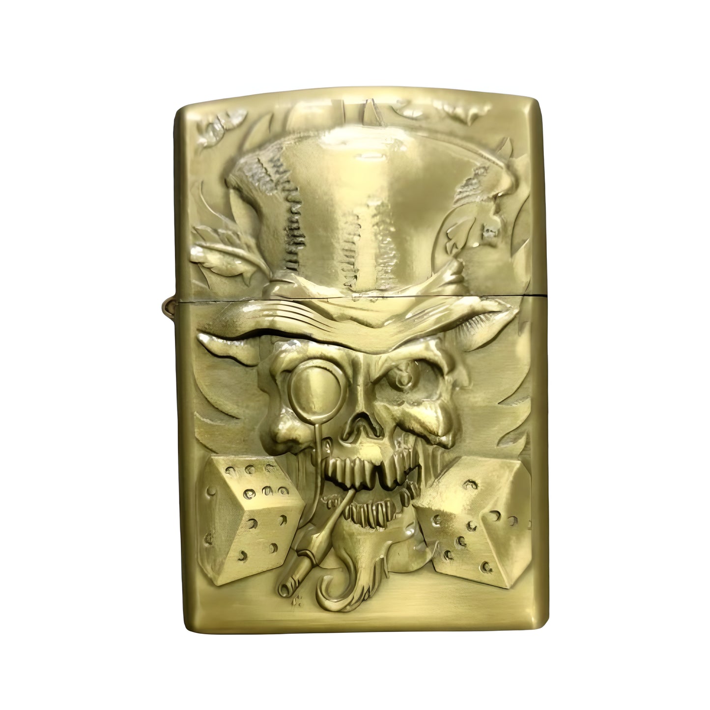 Golden Engraved Fancy Patrol Lighter: Discover the Unique Textures in This Four Pack