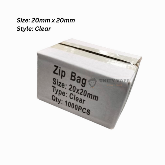 ZIPPER BAGS 20mm X 20mm 1000s Pack