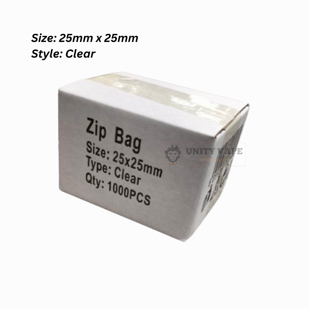 ZIPPER BAGS 25 X 25 - 1000s Pack