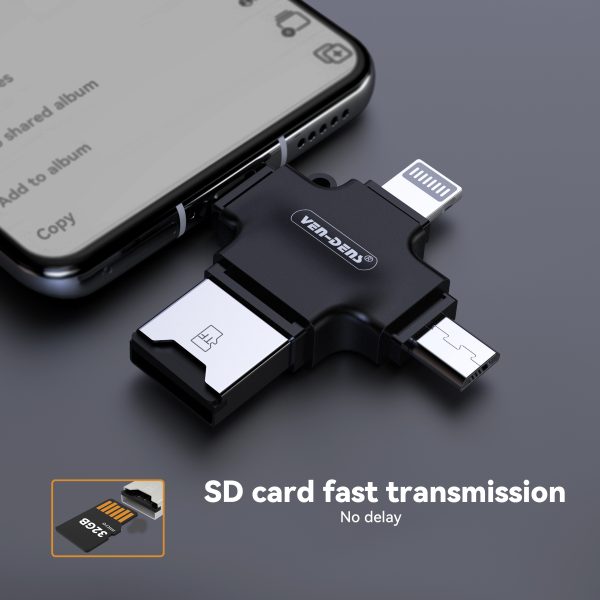 4 In 1 Mini USB OTG To USB 2.0 USB C