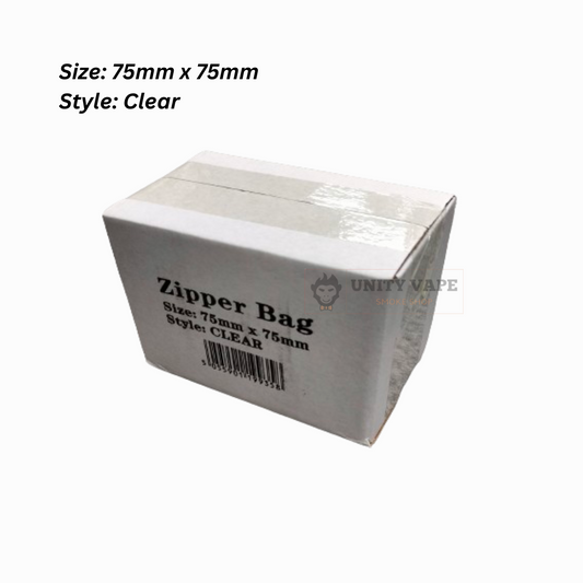 ZIPPER BAGS 75 X 75 - 1000s Pack