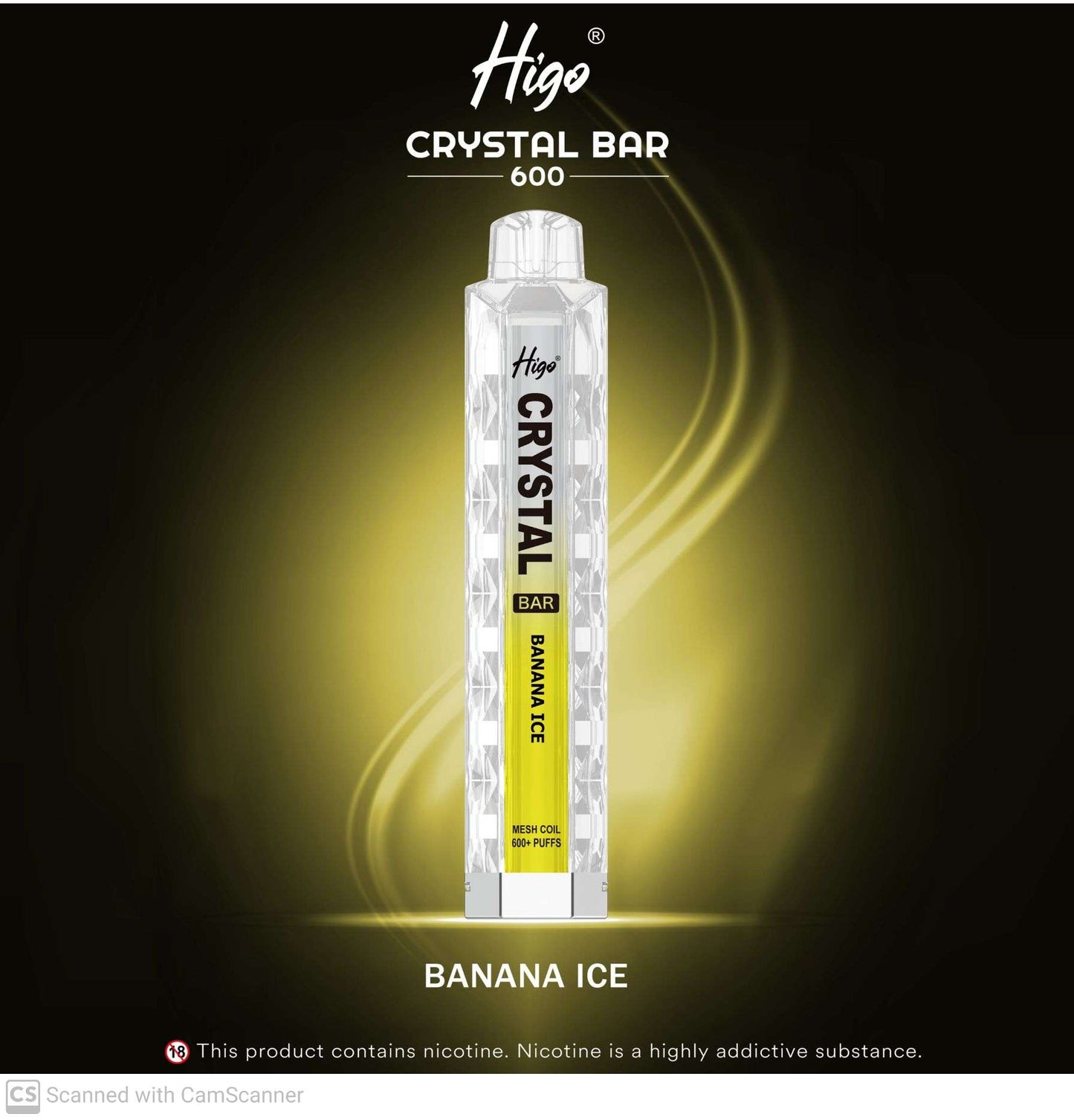 HIGO CRYSTAL 600 - BANANA ICE