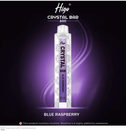 HIGO CRYSTAL 600 - BLUE RASPBERRY