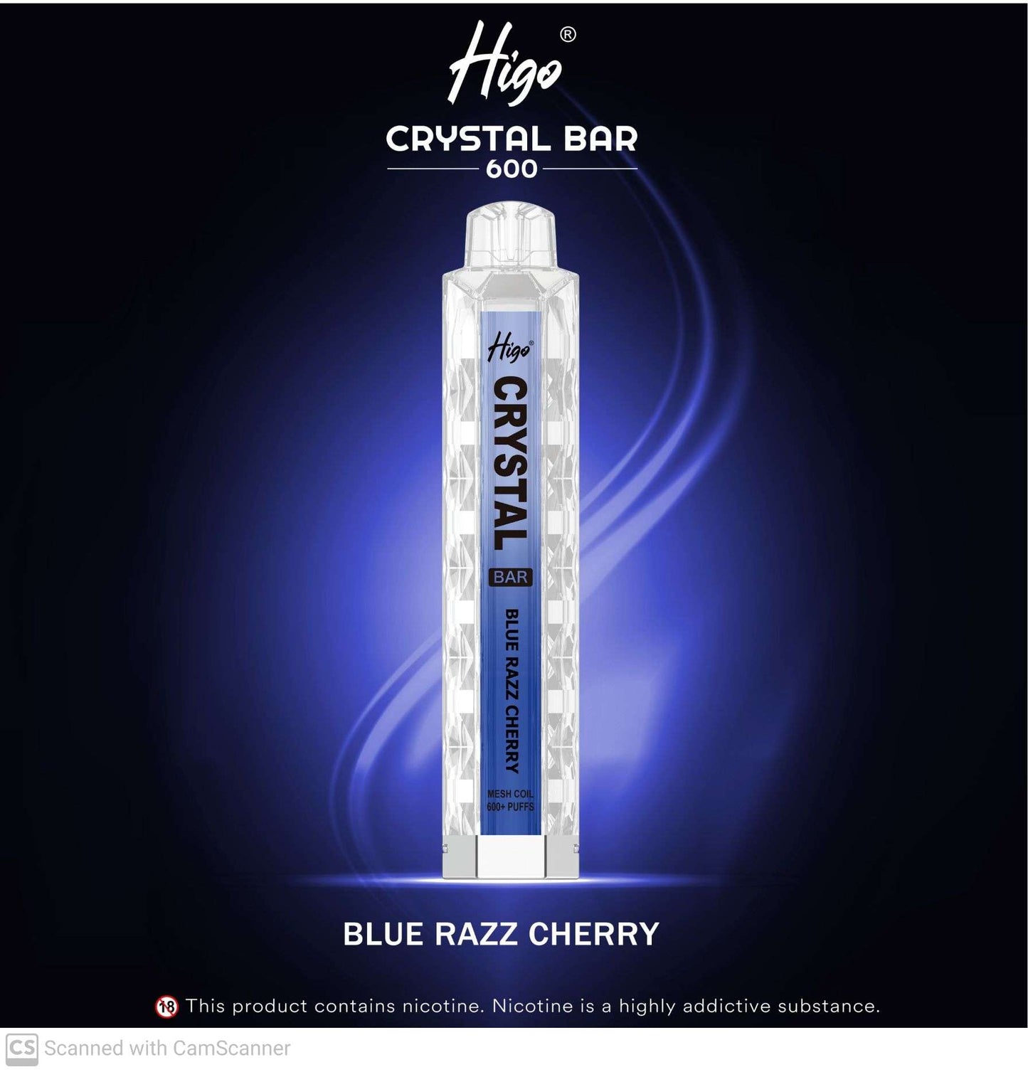 HIGO CRYSTAL 600 - BLUE RAZZ CHERRY