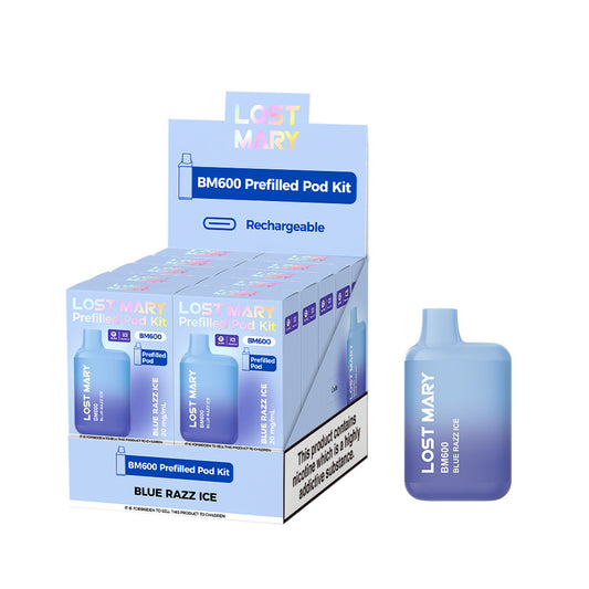 Lostmary BM600 vape kit - Blue Razz Ice